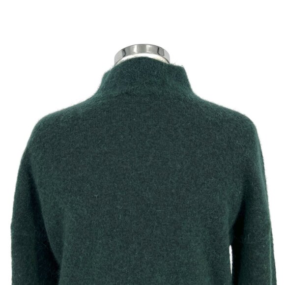 & Other Stories Green Mohair Blend Mockneck Sweater Size Small - Picture 8 of 14